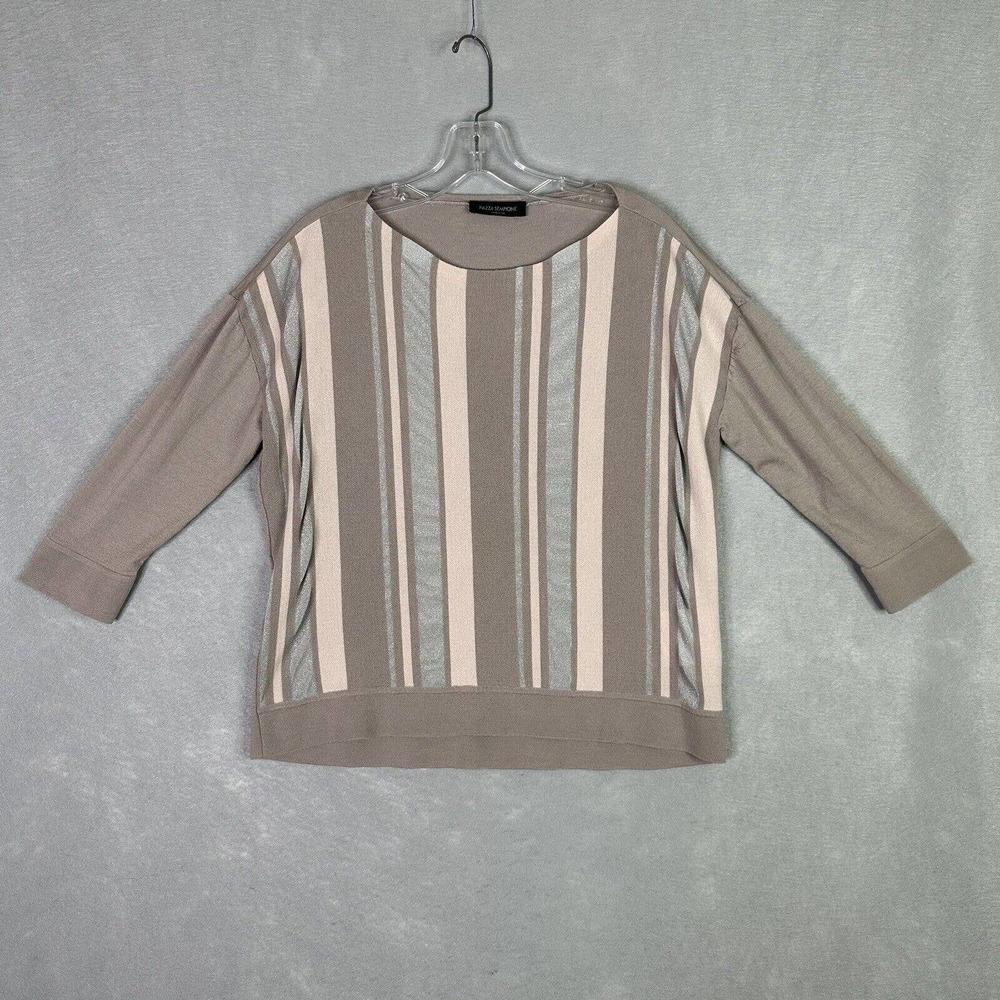Piazza Sempioni Wool Silk Sweater Women Sz 10 Italian Quality Quiet Luxury